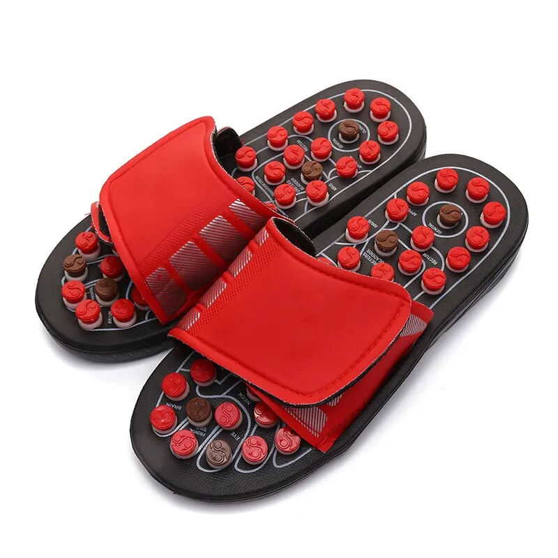 Acupoint Massage Slippers Feet Acupressure Therapy Medical Rotating Foot