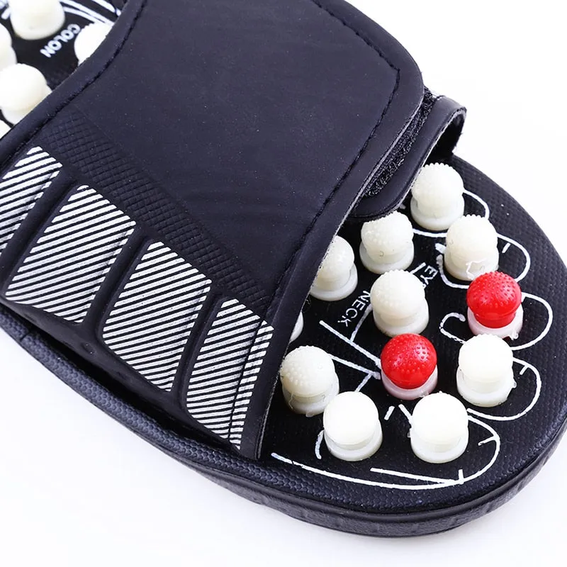 Acupoint Massage Slippers Feet Acupressure Therapy Medical Rotating Foot