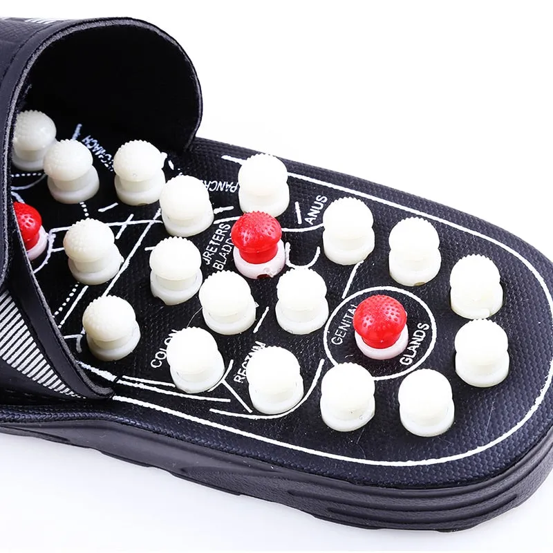 Acupoint Massage Slippers Feet Acupressure Therapy Medical Rotating Foot