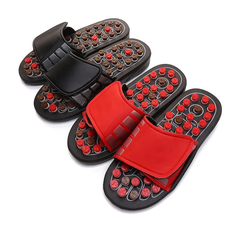 Acupoint Massage Slippers Feet Acupressure Therapy Medical Rotating Foot