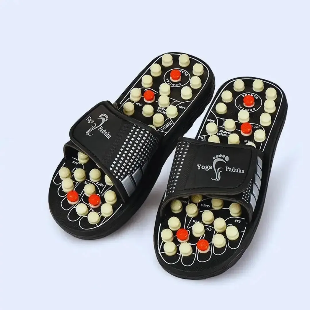 Acupressure and Magnetic Therapy Paduka Slippers for Full Body Blood Circulation Yoga Paduka Acupressure Slippers For Men and Women