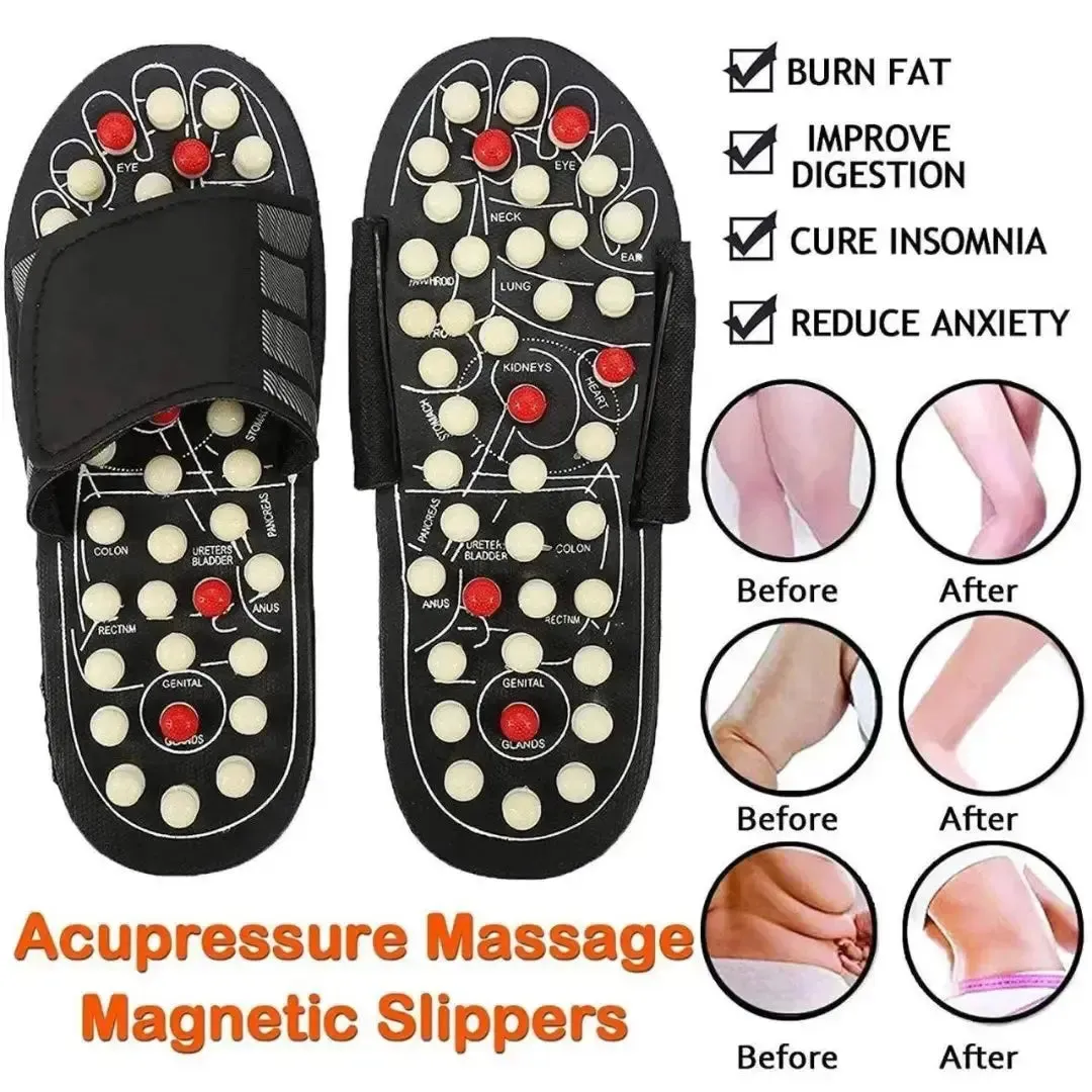 Acupressure and Magnetic Therapy Paduka Slippers for Full Body Blood Circulation Yoga Paduka Acupressure Slippers For Men and Women
