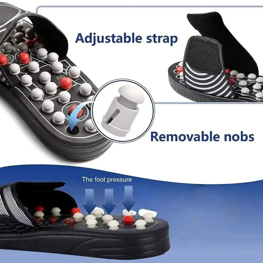 Acupressure and Magnetic Therapy Paduka Slippers for Full Body Blood Circulation Yoga Paduka Acupressure Slippers For Men and Women