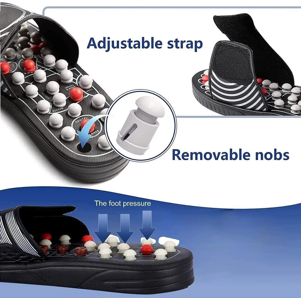 Acupressure Massage Slippers – Reflexology Footwear for Pain Relief