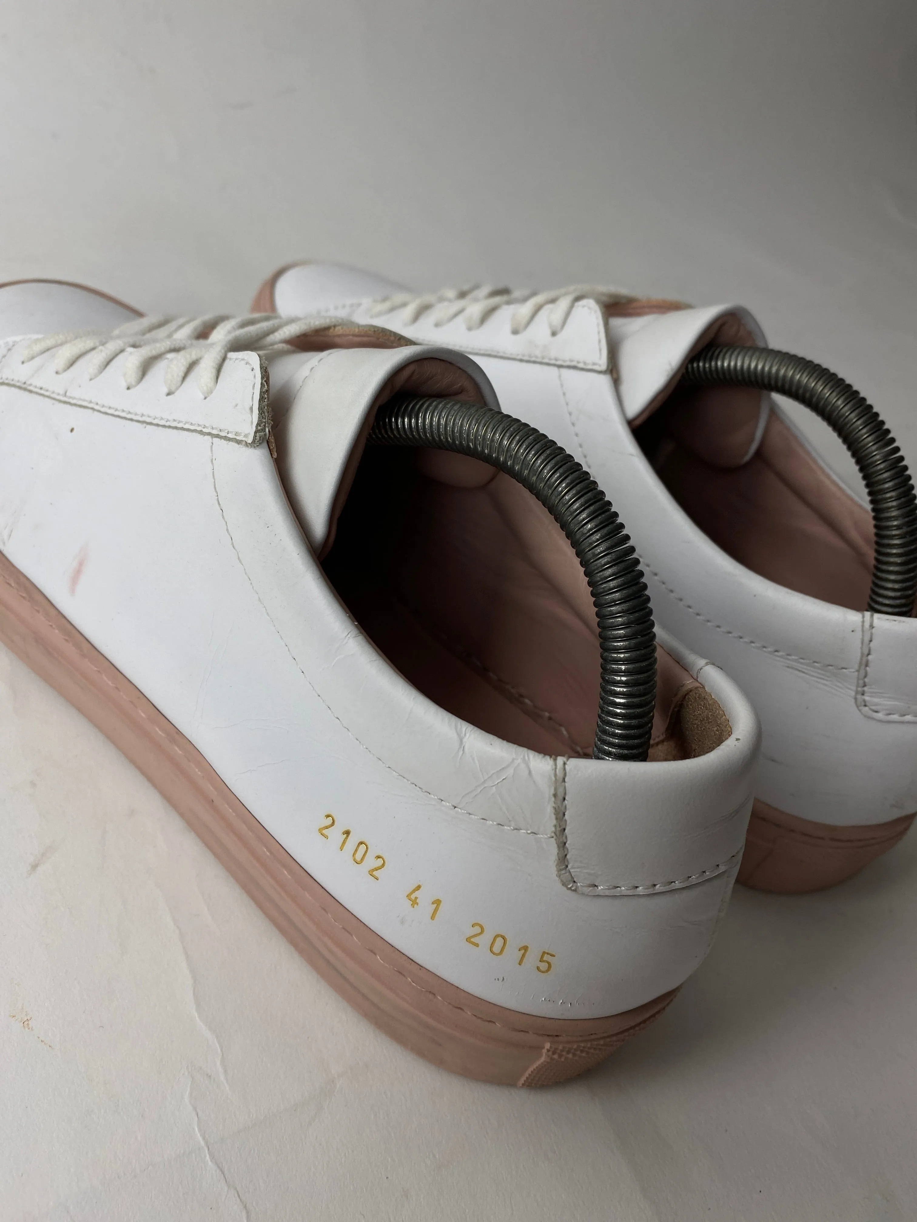 Common Projects Achilles Low U.S. Mens 8 White Leather