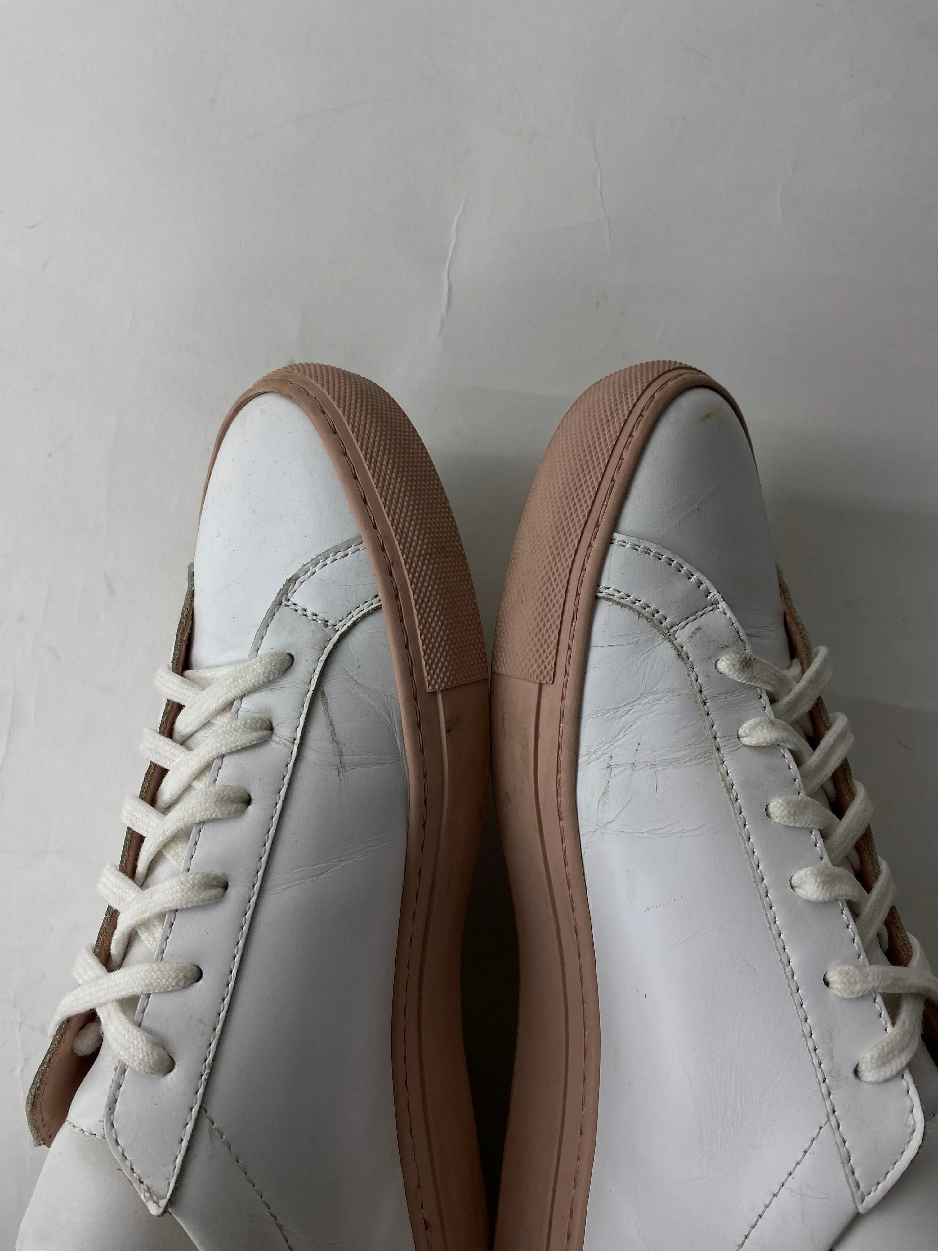 Common Projects Achilles Low U.S. Mens 8 White Leather