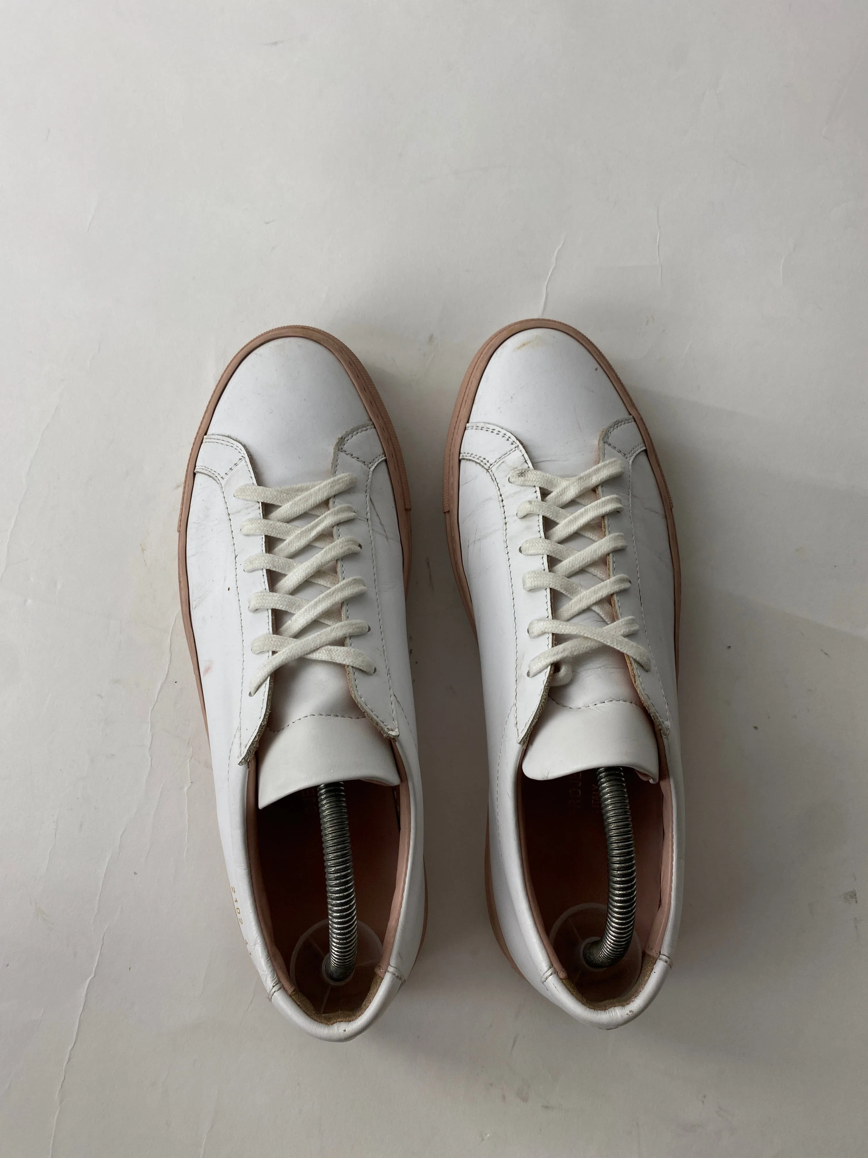 Common Projects Achilles Low U.S. Mens 8 White Leather