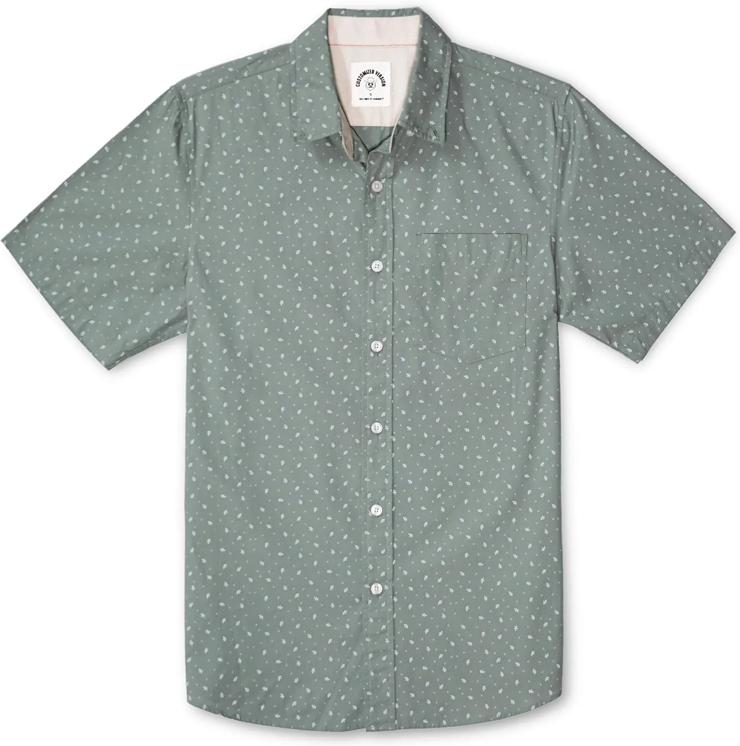 Dubinik? Mens Short Sleeve Button Down Shirts 100% Cotton Plaid Men's Casual Button-Down Shirts with Pocket