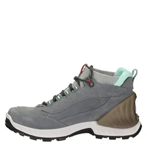 ECCO Womens Exohike High Hiking Boot, Titanium/Concrete Nubuck, 9-9.5 US