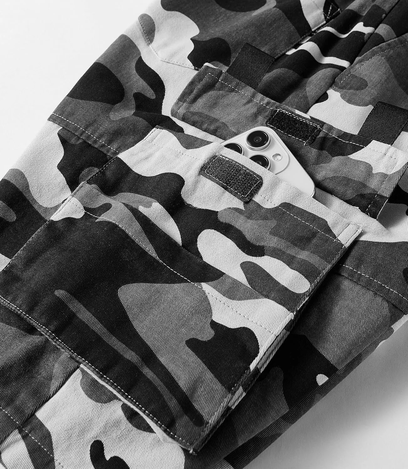 ELETOP Men's Cargo Shorts Elastic Waistband Drawstring Big and Tall Cotton Summer Casual Work Shorts