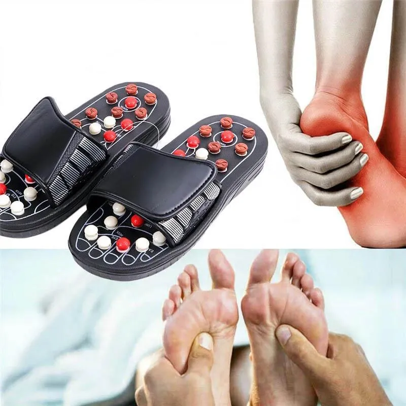Feet Massage Slippers Foot Reflexology Acupuncture Therapy Massager