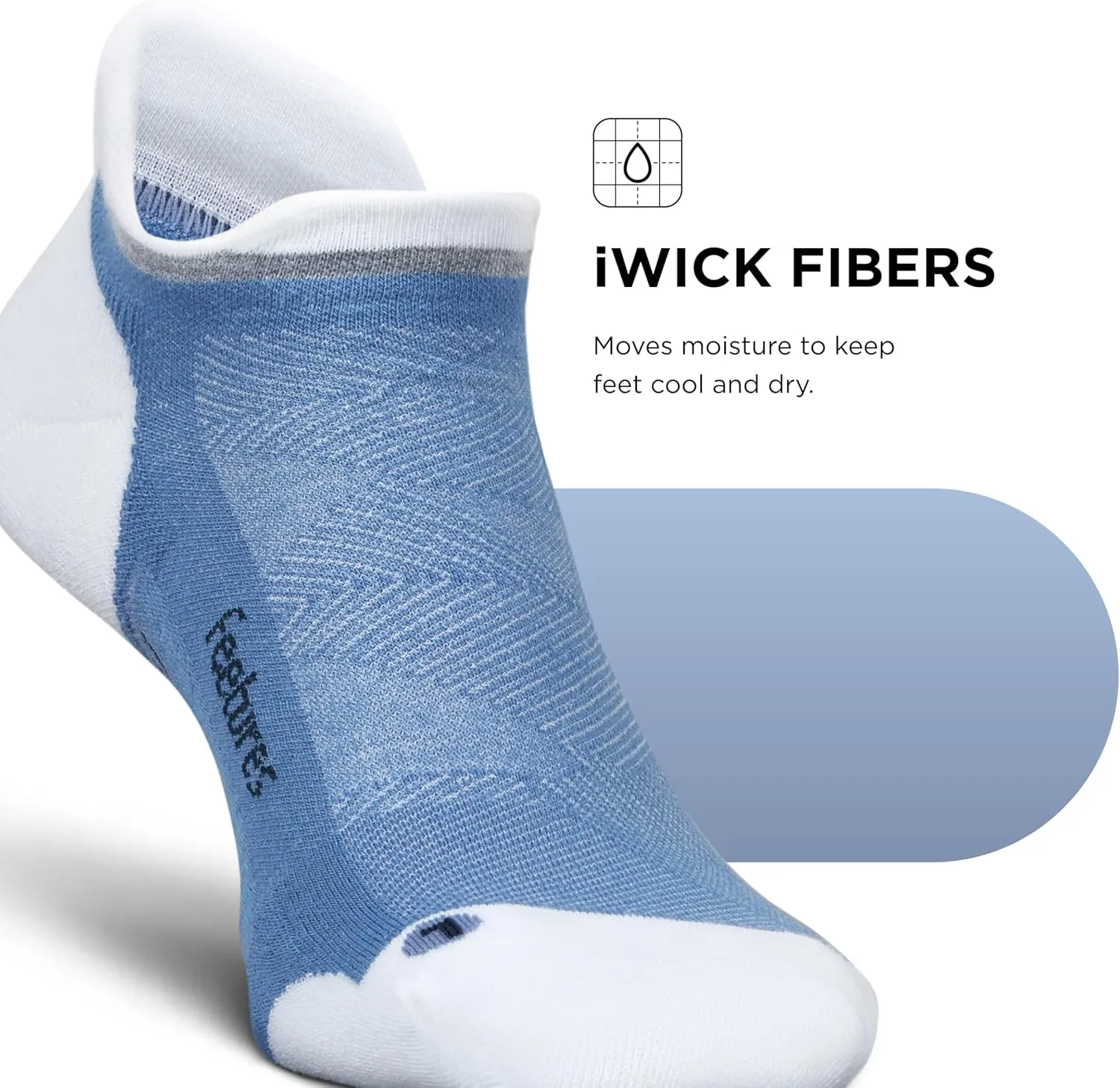 Feetures Elite Golf Max Cushion Tab Ankle Socks - Sport Sock with Targeted Compression - (1 Pair)