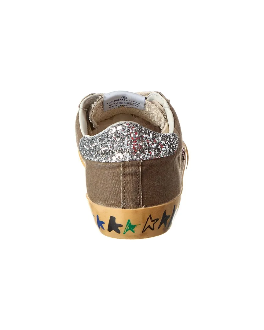 Golden Goose Superstar Glitter & Canvas Sneaker