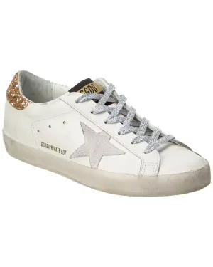 Golden Goose Superstar Glitter & Leather Sneaker