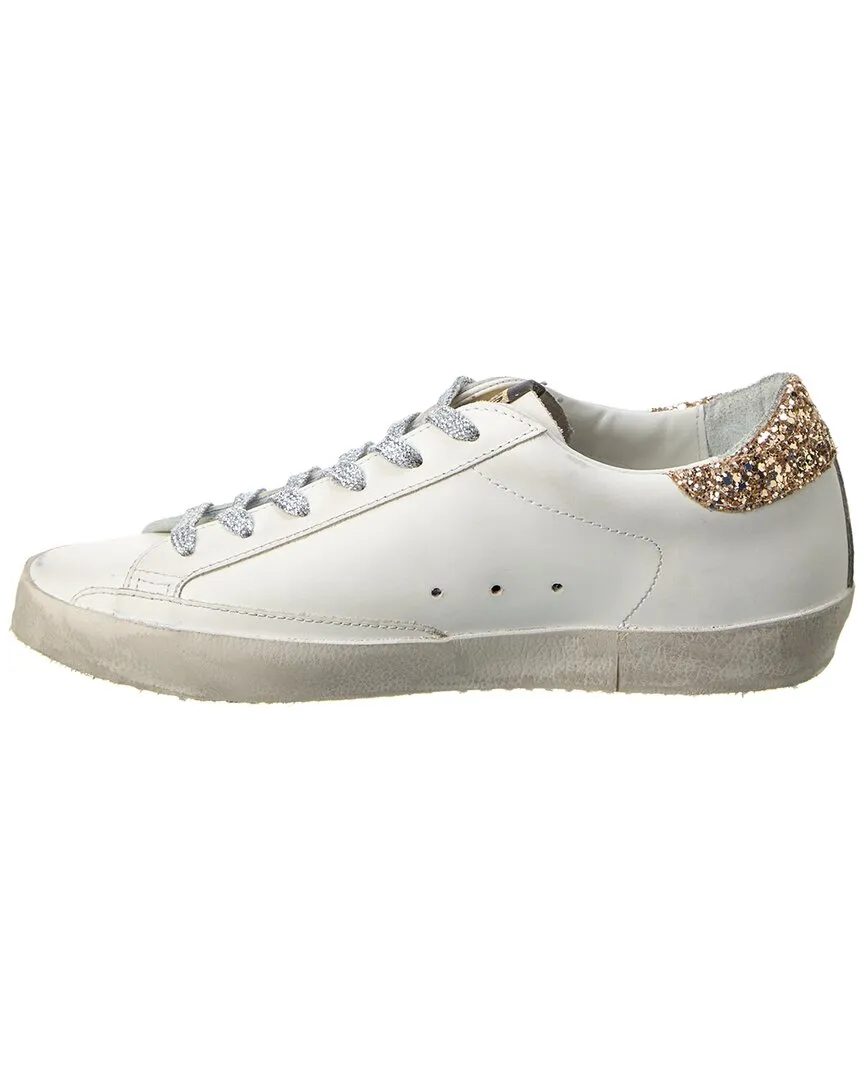 Golden Goose Superstar Glitter & Leather Sneaker