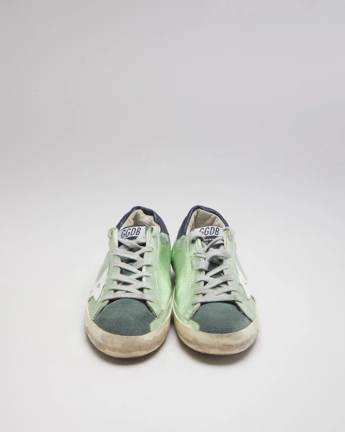 Golden Goose Superstar Green Trainers - UK5