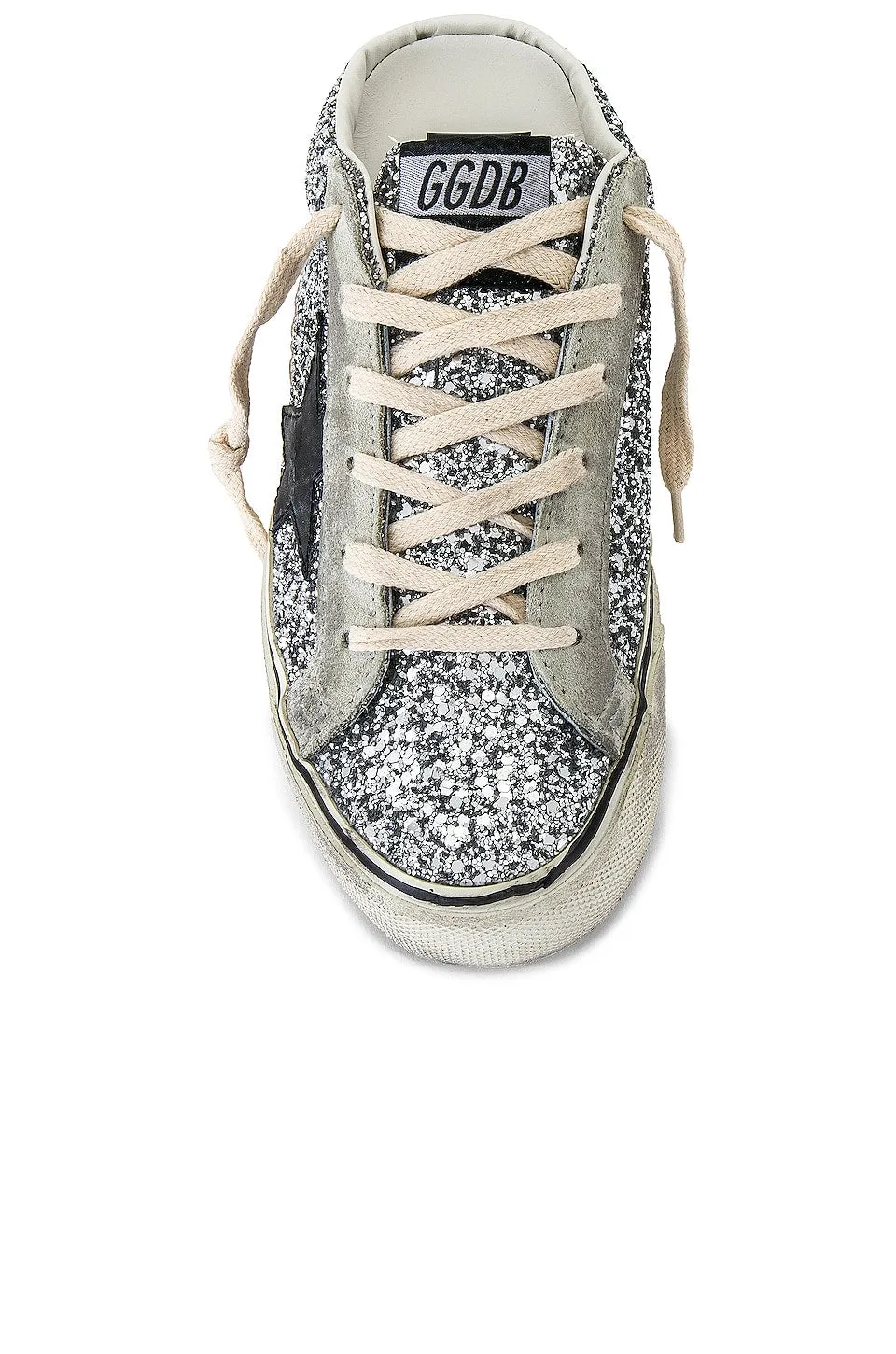 Golden Goose Superstar Sneakers, Silver, Ice, & Black