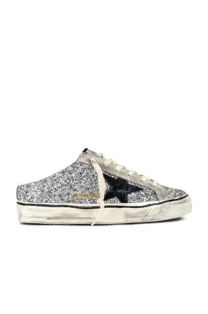 Golden Goose Superstar Sneakers, Silver, Ice, & Black