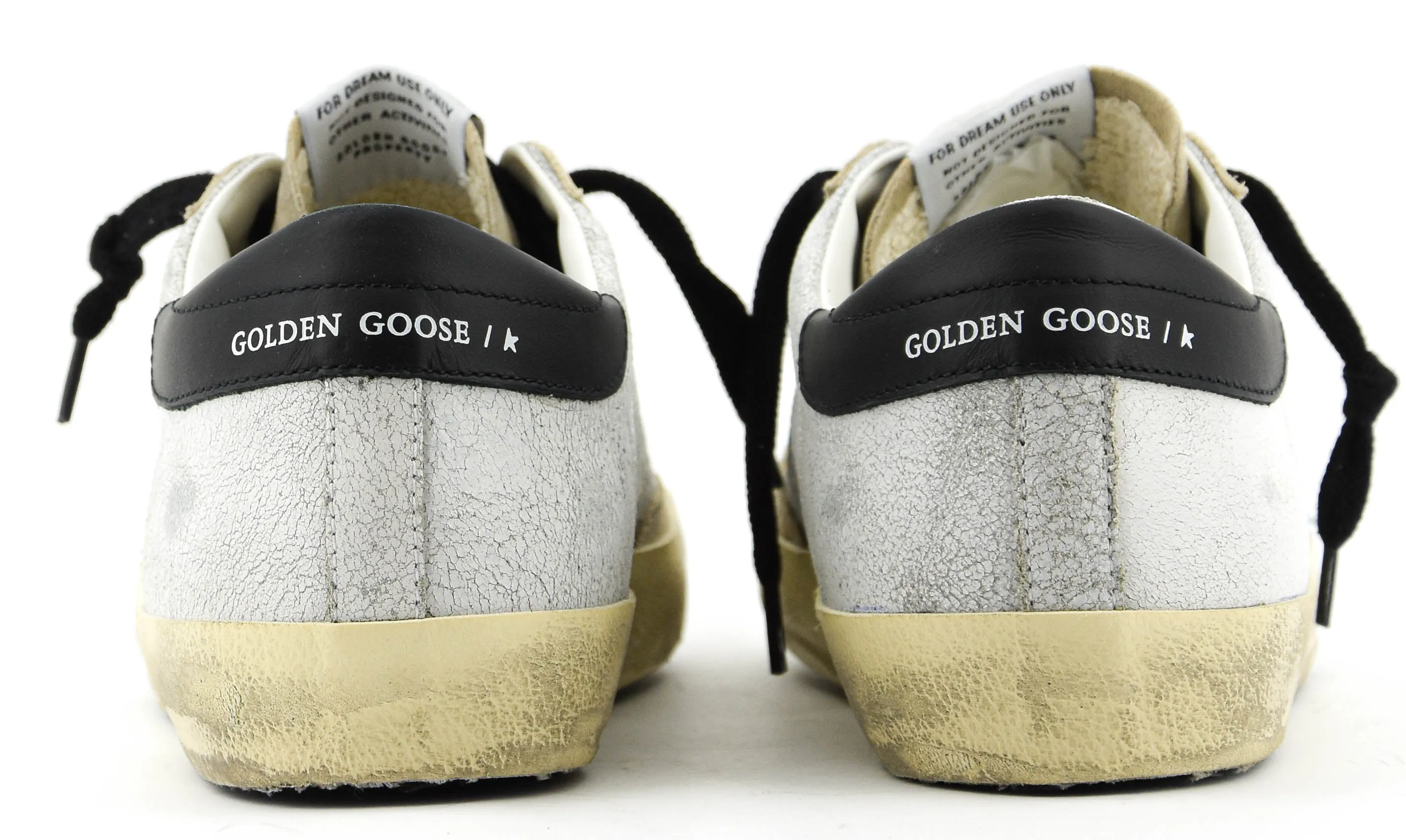 GOLDEN GOOSE SUPERSTAR WHITE BEIGE BLUE
