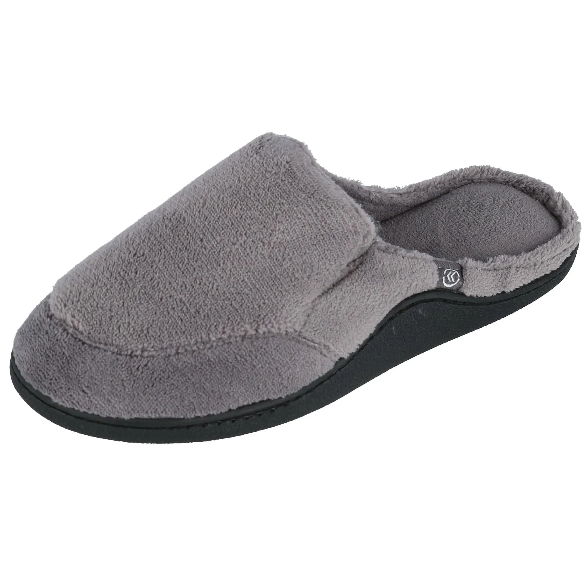 Isotoner Men's Microterry Open Back Clog Slippers