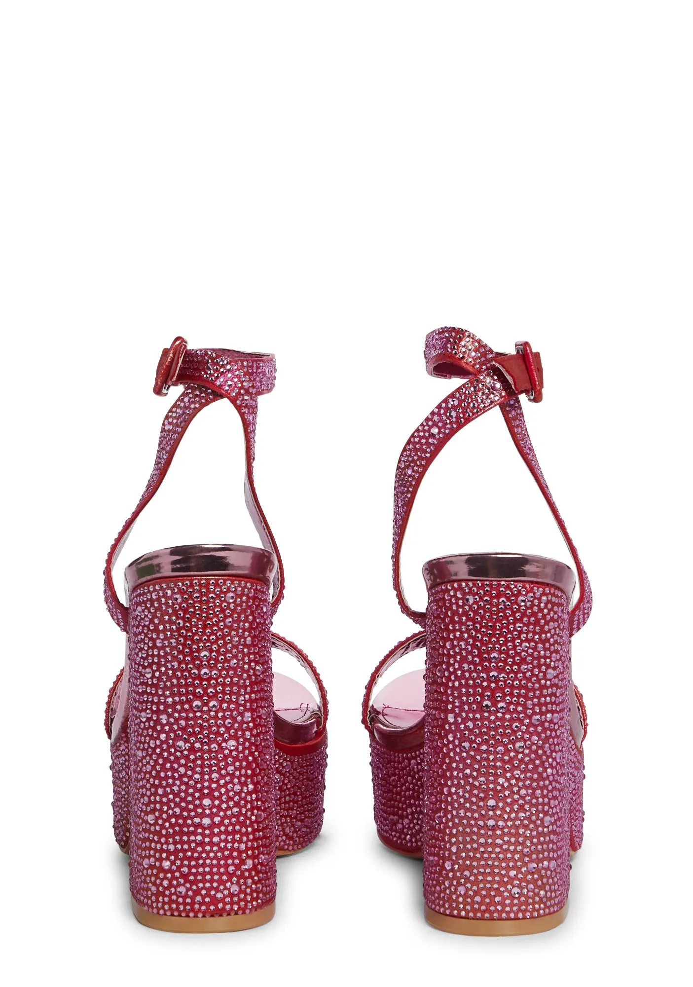 Late Night Dance Block Heels- Pink