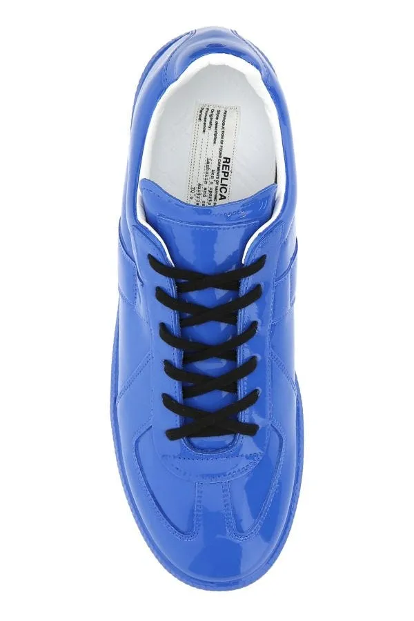 MAISON MARGIELA | Electric blue leather Replica sneakers