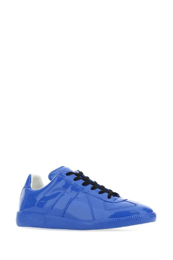 MAISON MARGIELA | Electric blue leather Replica sneakers