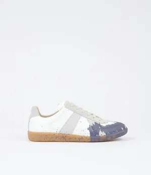 MAISON MARGIELA Replica Paint Splatter Sneaker, White/Pewter