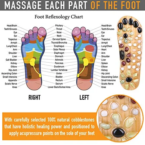 Pebble Stone Foot Massage Slippers