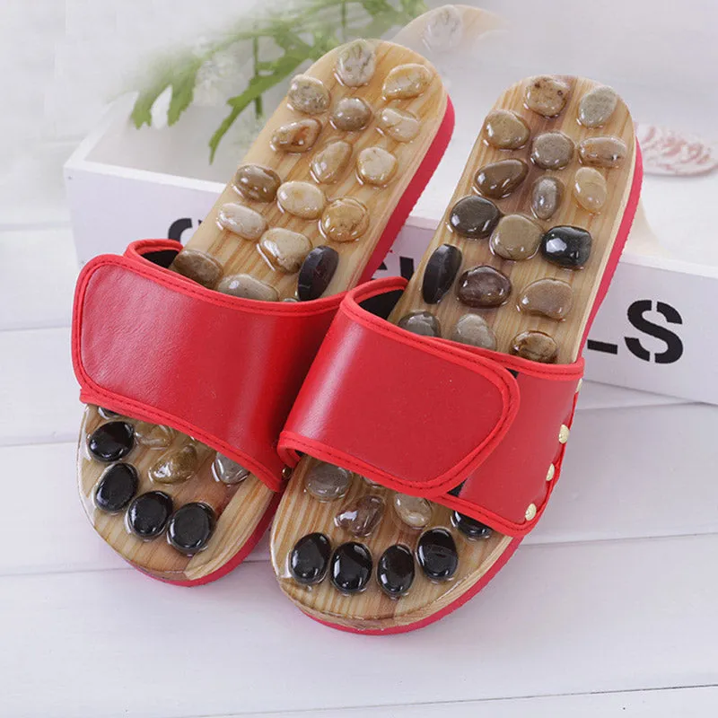 Pebble Stone Foot Massage Slippers