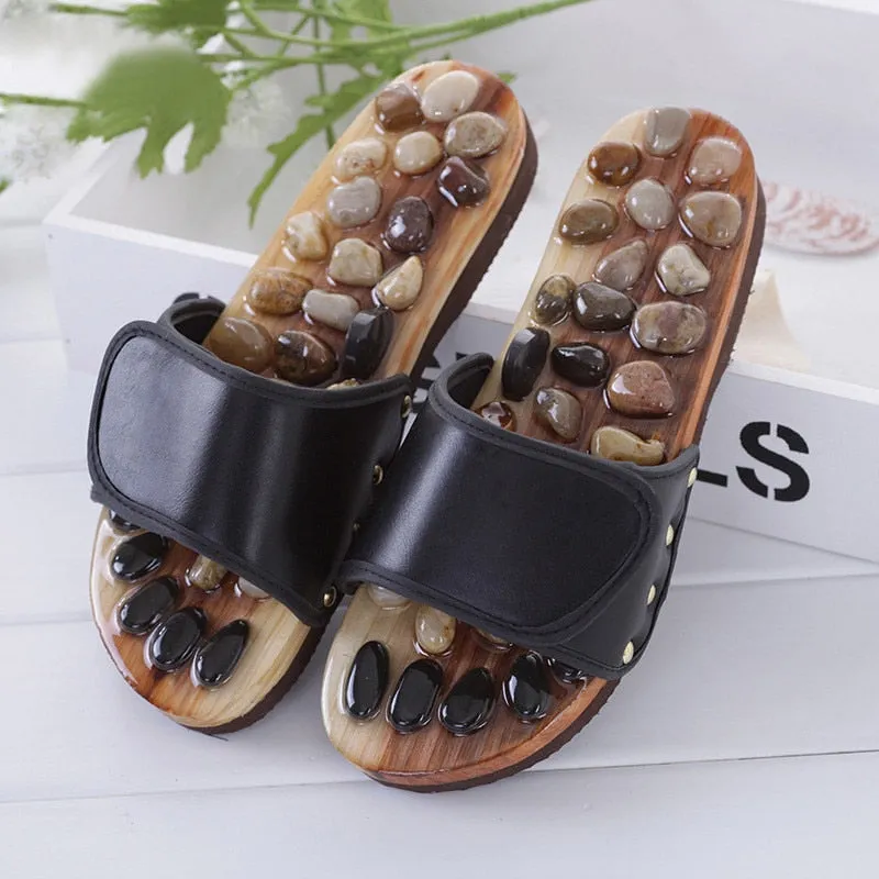 Pebble Stone Foot Massage Slippers