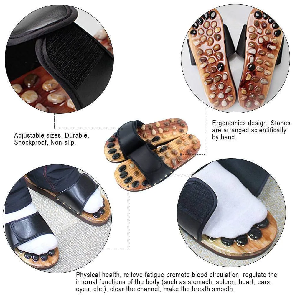 Pebble Stone Foot Massage Slippers