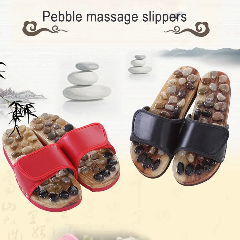 Pebble Stone Foot Massage Slippers