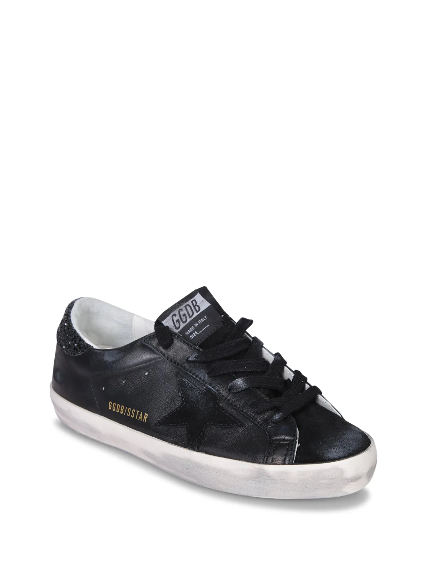 Superstar glitter black sneakers