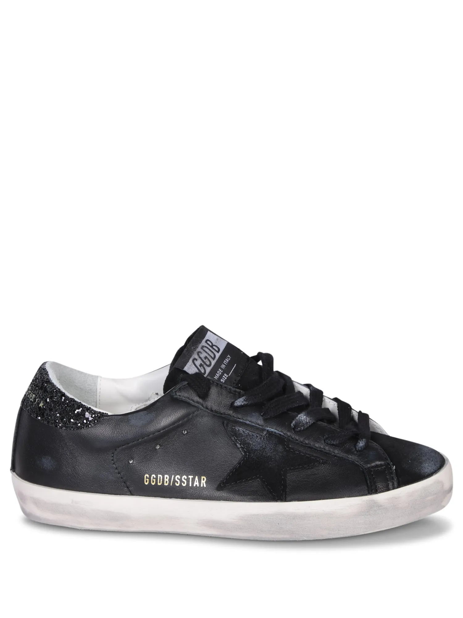 Superstar glitter black sneakers
