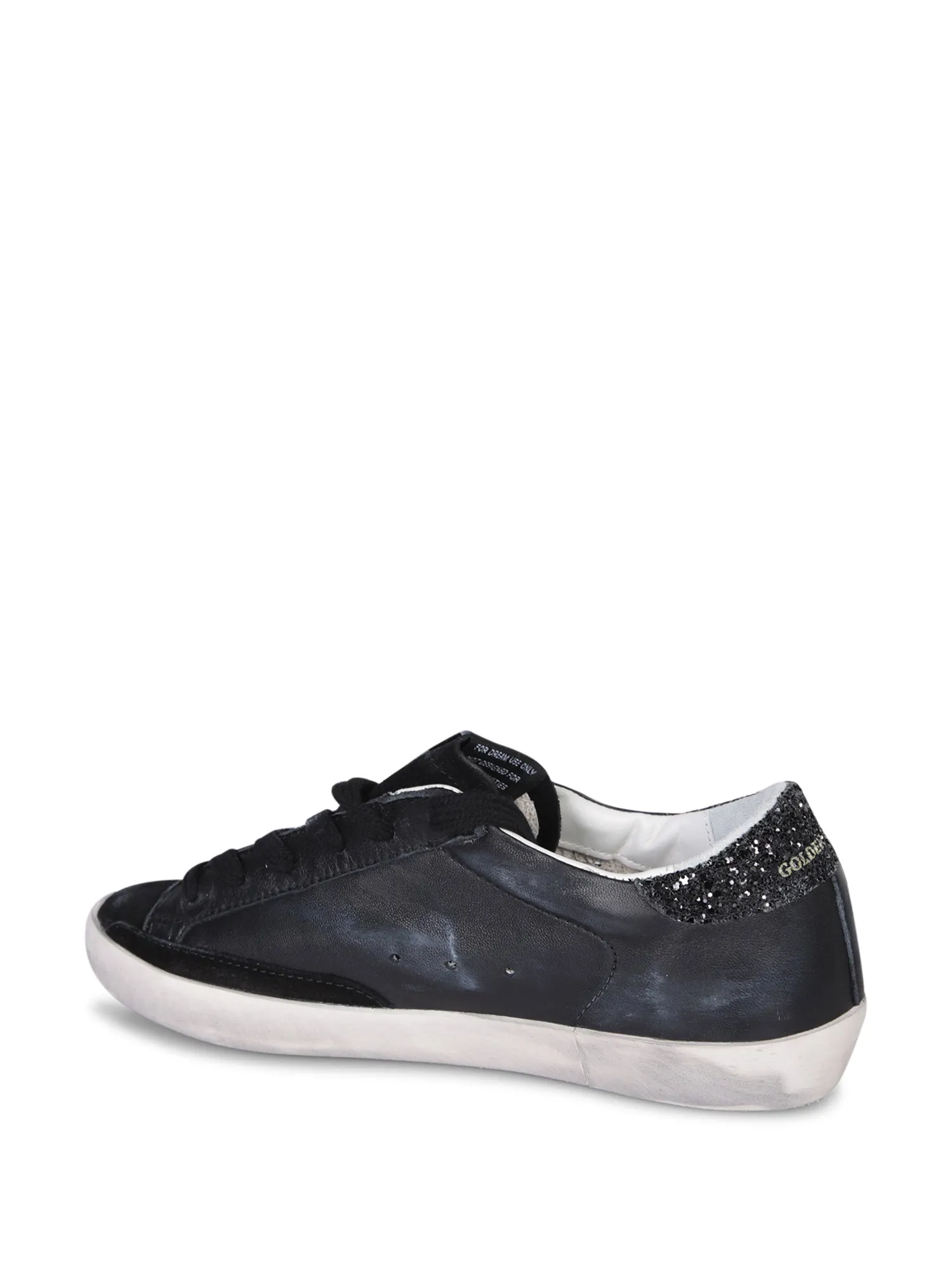 Superstar glitter black sneakers