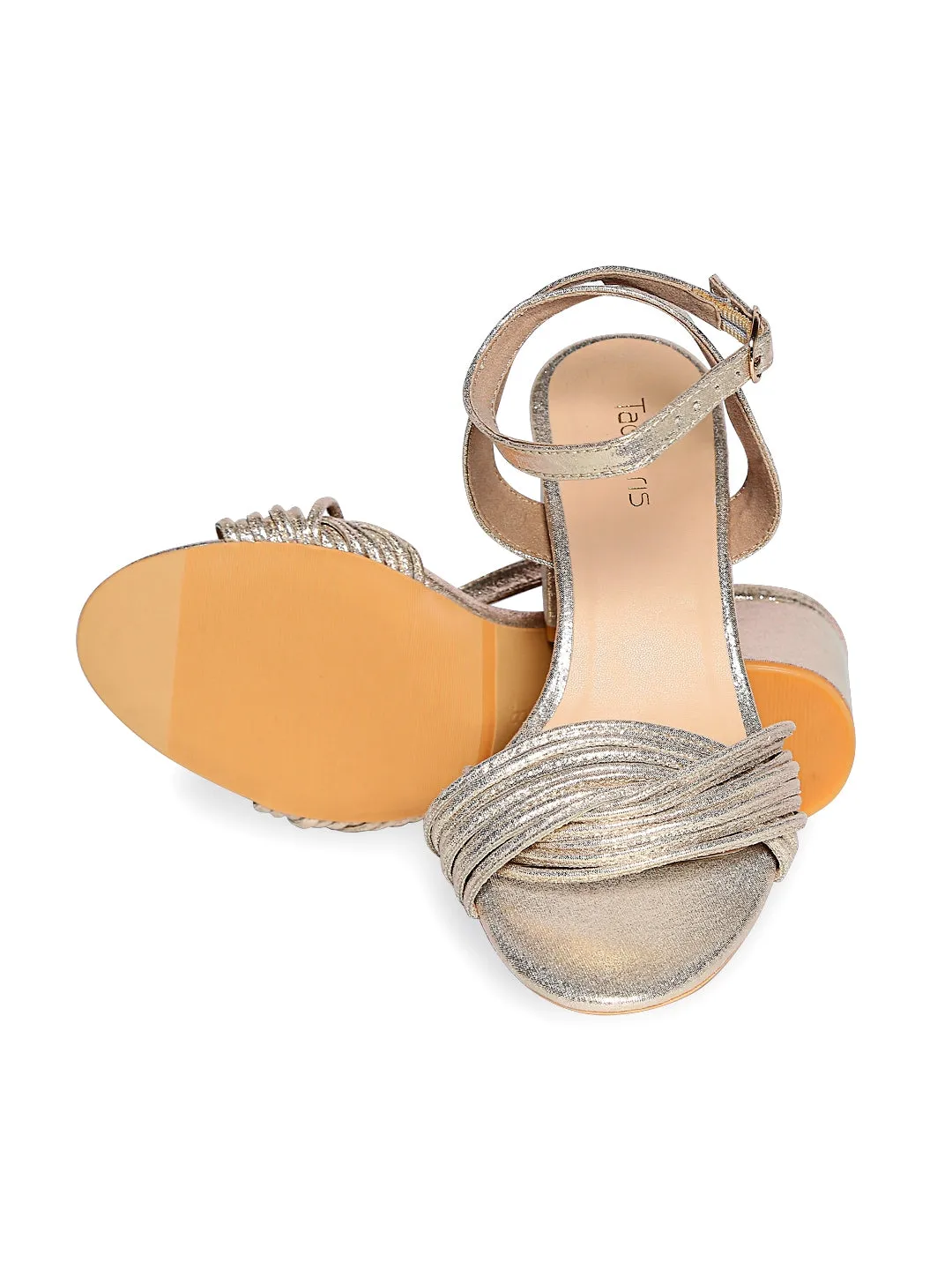 Tao Paris Dot 10006-01 Gold Patterned Heels