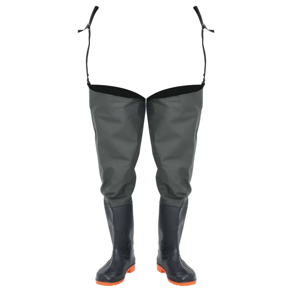 vidaXL Hip Waders Dark Green Size 40