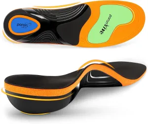 Work Boot Insoles for Standing All Day, High Arch Support Orthotic Shoe Inserts Relief Plantar Fasciitis, Flat Feet, Achilles Tendonitis - Women Men Walk Cloud Step Gel Insoles - L(Men's 9.5-10.5)