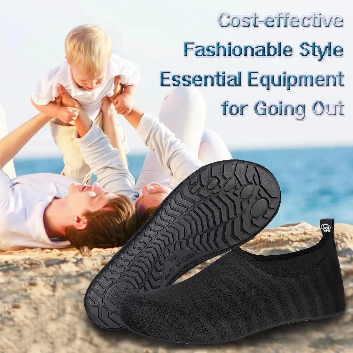 YALOX Water Shoes Women's Men's Outdoor Beach Swimming Aqua Socks Quick-Dry Barefoot Shoes Surfing Yoga Pool Exercise